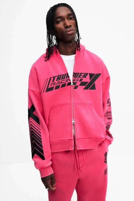 cerise/thunder racing
