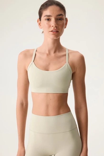 Женский спортивный топ H&M, средняя поддержка, шалфейный