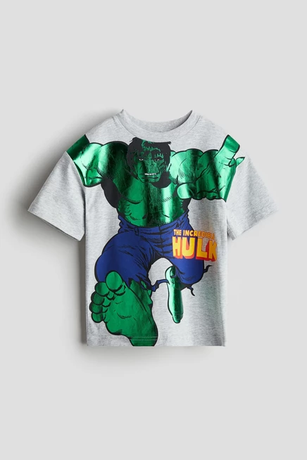 light gray melange/the hulk