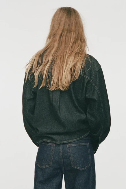 Женские джинсы H&M Mom, высокая талия, темно-синие