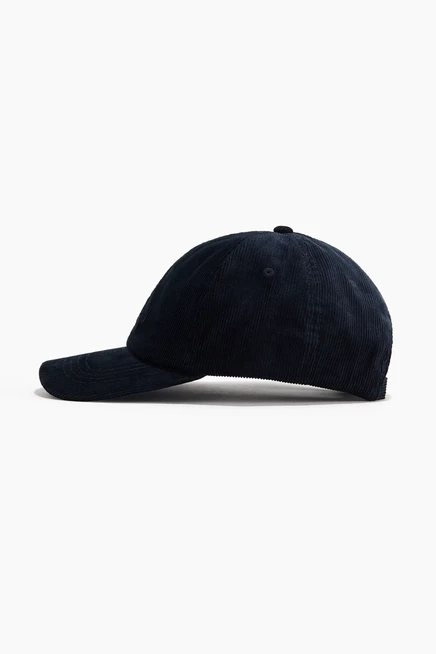 Cotton Twill Cap with Motif navy blue/denver