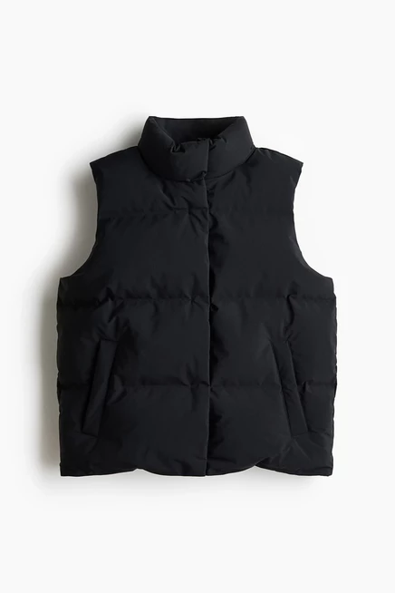 Женская спортивная стеганая жилетка H&M ThermoMove, черная