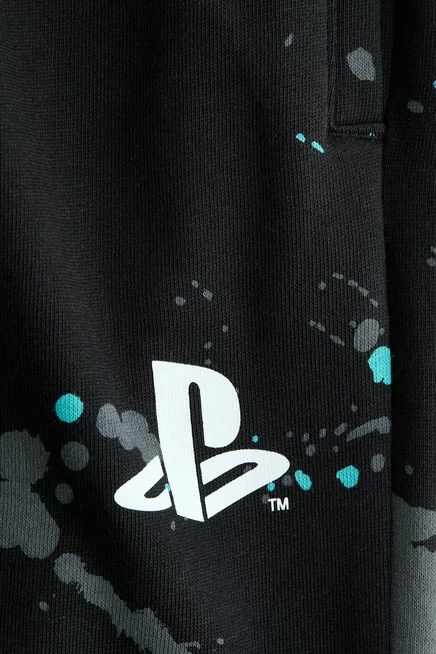 Детские джоггеры H&M с принтом PlayStation, черные