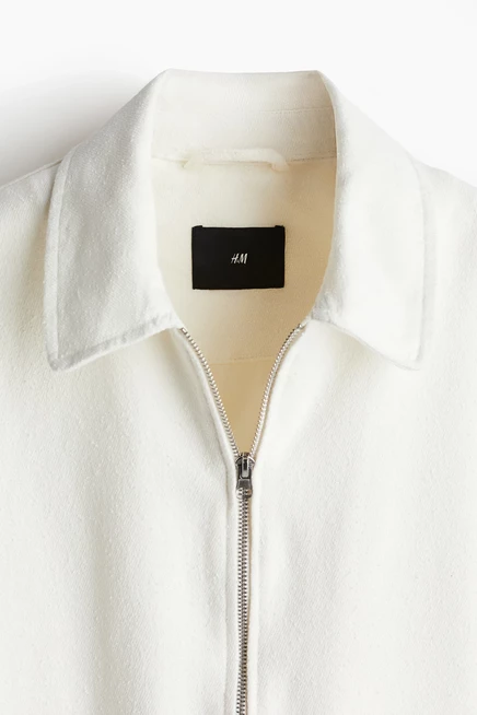 Мужская джинсовая куртка H&M Regular Fit, белая