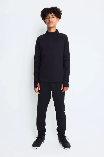 Warm Mid-Layer Soccer Jersey with ThermoMove™ black