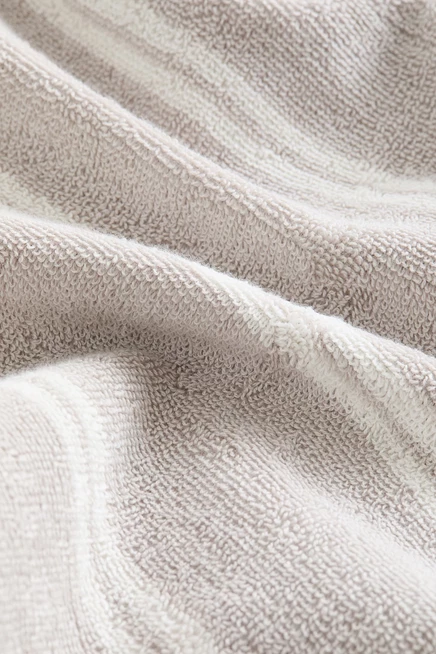 Striped Bath Towel light taupe/striped