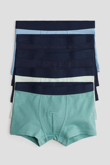 Боксерские трусы в упаковке из 5 штук navy blue/green