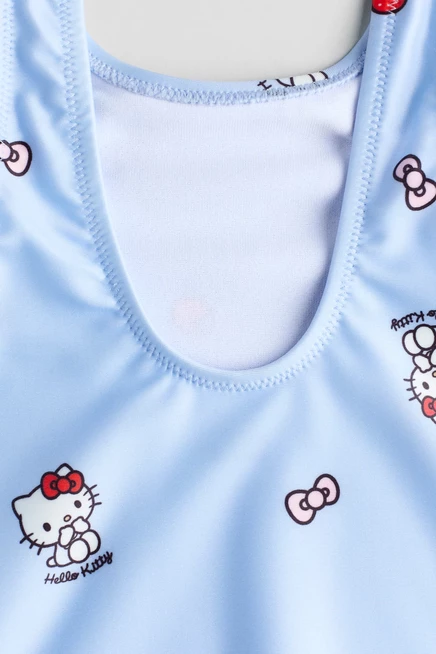 Детский слитный купальник H&M, голубой, Hello Kitty