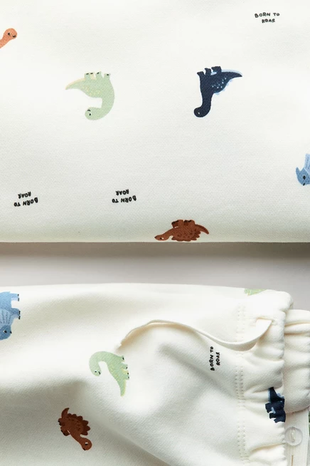 Детский комплект H&M, свитшот и джоггеры, белый