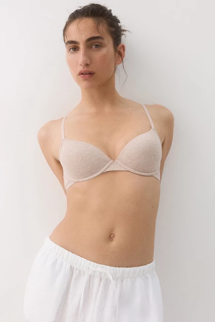 Бюстгальтеры H&M, 2 шт., с косточками, бежевые/кремовые
