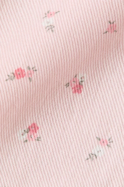 Детская куртка H&M из хлопка, светло-розовая в цветочек