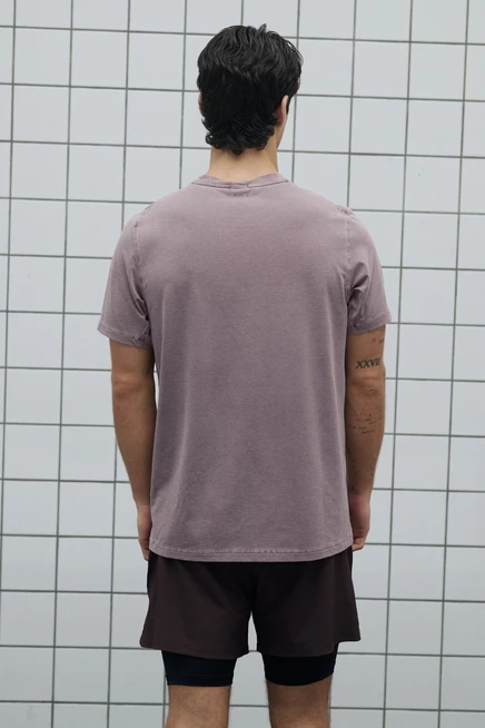 Мужская футболка H&M спортивная с DryMove, пыльно-розовая