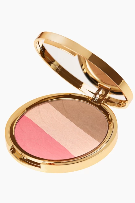 Палетка для лица H&M Sunlit Trio, коричнево-бежево-розовая