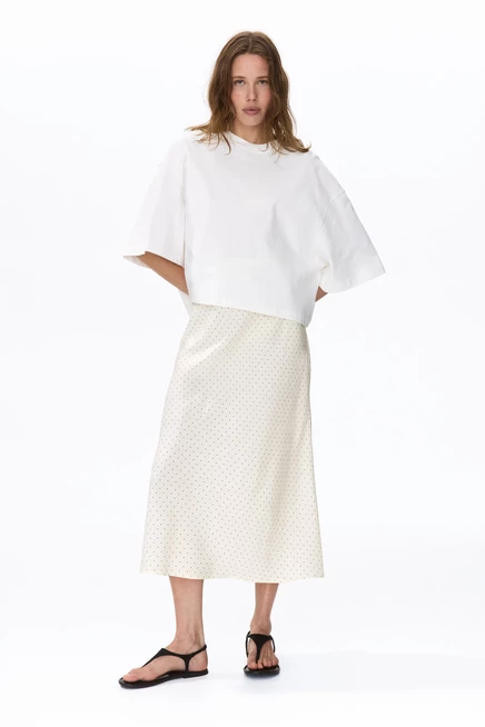 Midi Skirt cream/polka dot