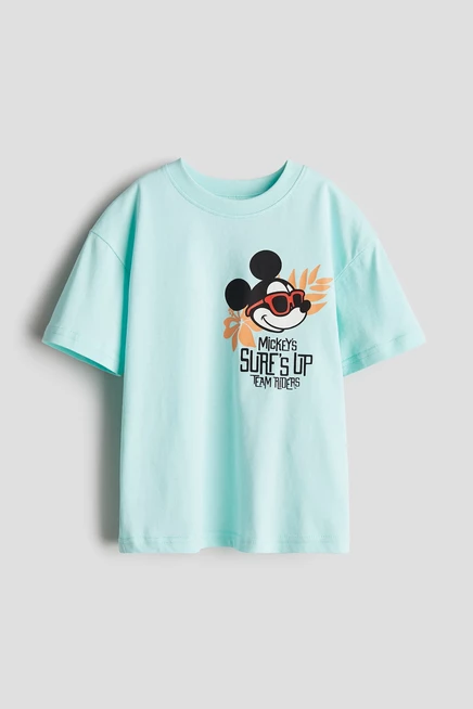 mint green/mickey mouse