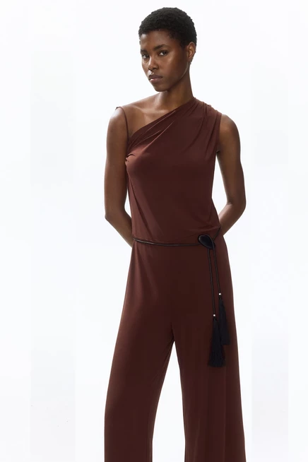 Женский комбинезон H&M, асимметричный, коричневый