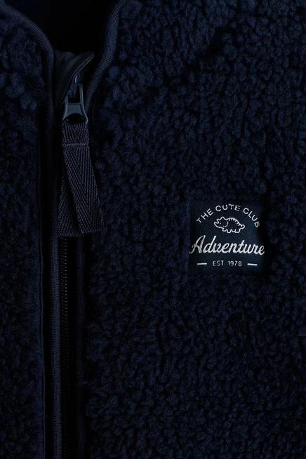 Teddy Fleece Jacket navy blue
