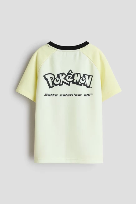 Детский футбольный комплект H&M из 2 предметов, светло-желтый с Pokémon