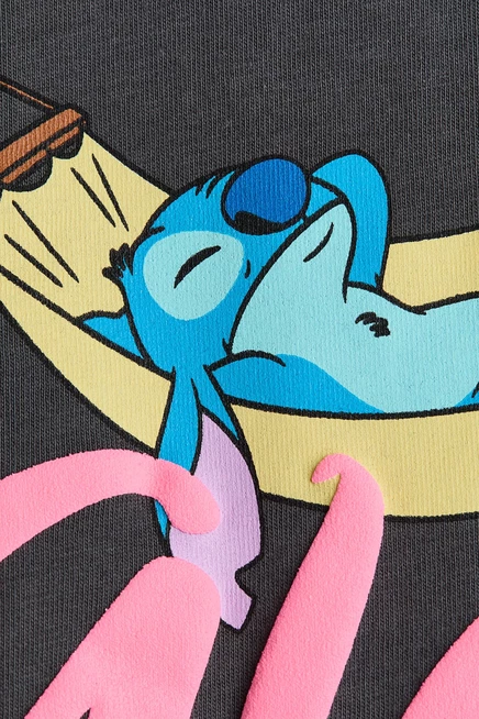 dark gray/lilo & stitch
