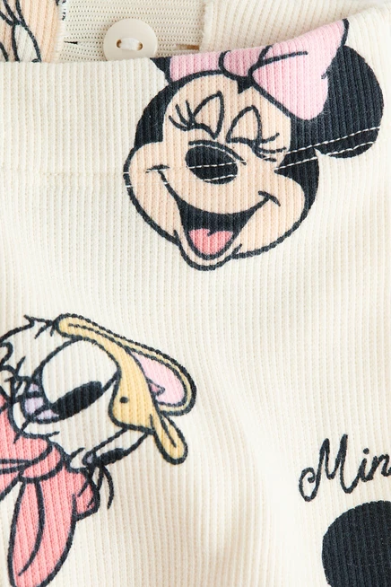 Детский комплект H&M Minnie Mouse из 2 предметов, кремовый