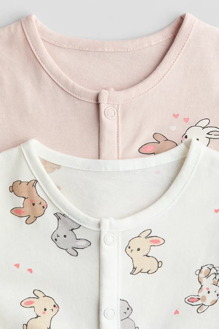 light pink/bunnies