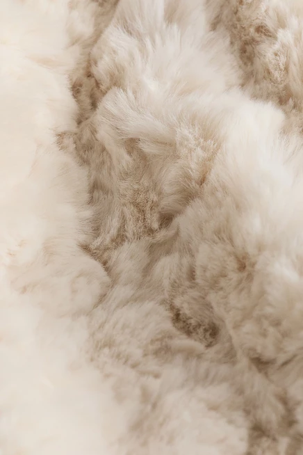 Плед H&M Fluffy, кремовый