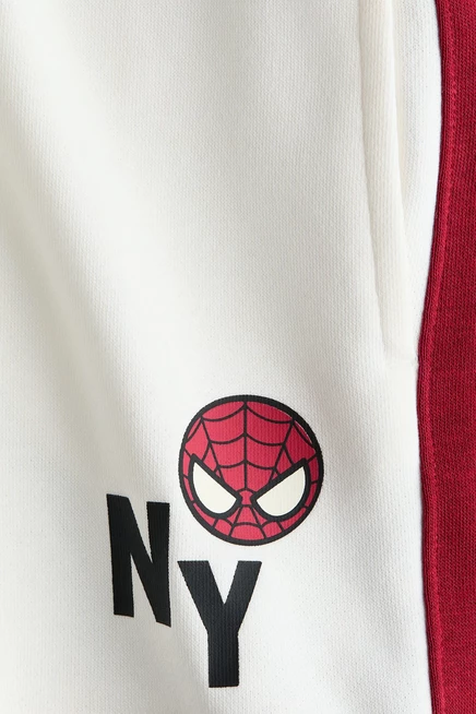 Детские шорты H&M с принтом Marvel, белые