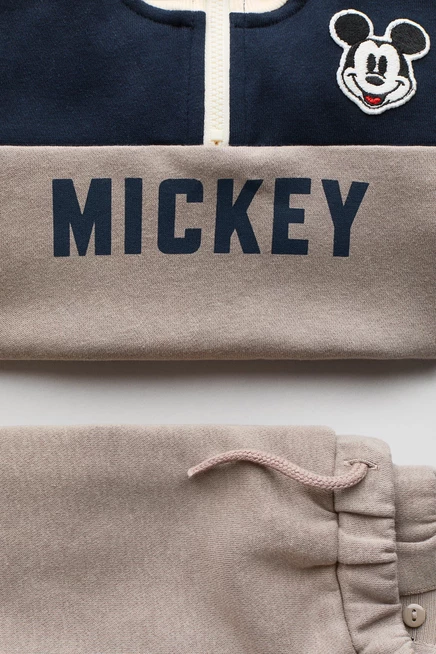 Детский спортивный костюм H&M с Микки Маусом, бежевый
