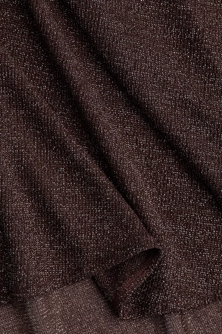 Женский топ-пелерина H&M с люрексом, тёмно‑коричневый
