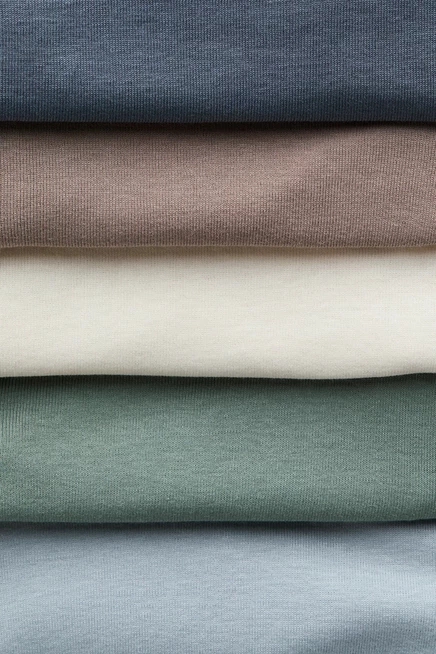 Детские боди H&M, 5 шт., пыльно-синие и хаки