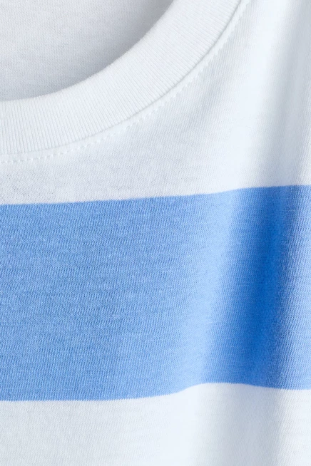 light blue/striped