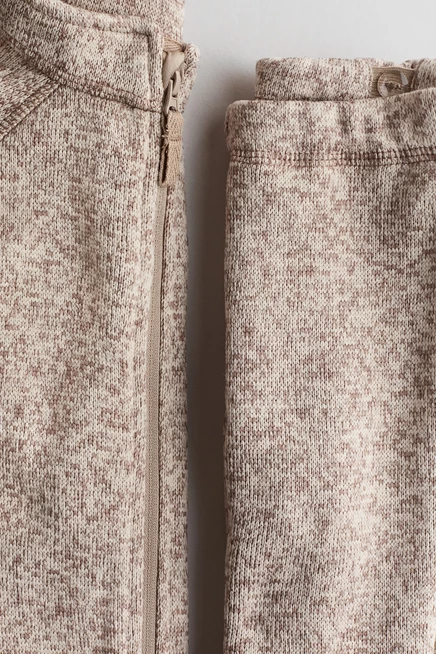 Детский комплект H&M, светло-бежевый меланж