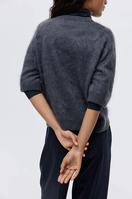 Женский кашемировый топ H&M, темно-серый