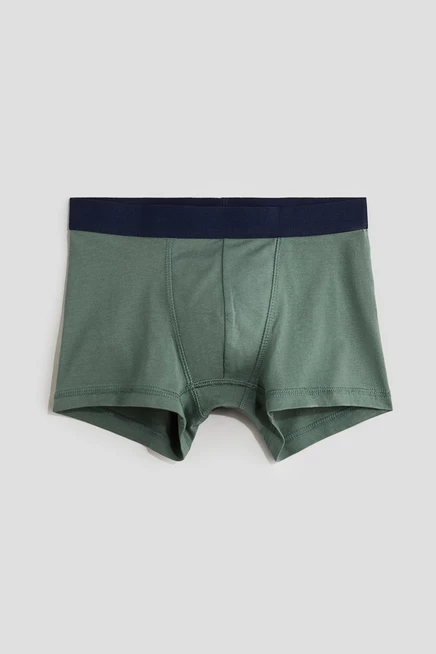 10 упаковок хлопчатобумажных боксерских трусов green/gray