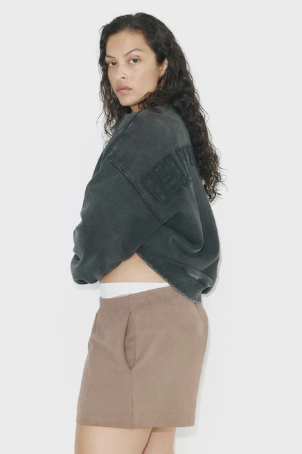 Женские трикотажные шорты H&M, темно-бежевые