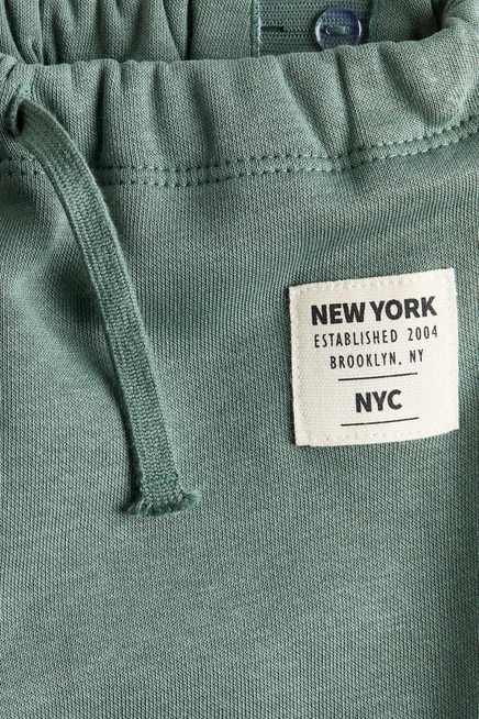 Детские джоггеры H&M с начесом, пыльно-зеленые
