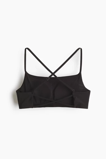 Женский спортивный купальный топ H&M с Lycra Xtra Life, черный