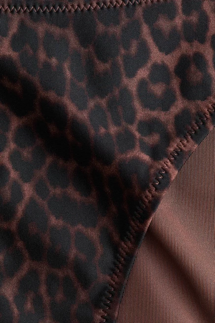 Женские плавки H&M, коричневые с леопардовым принтом