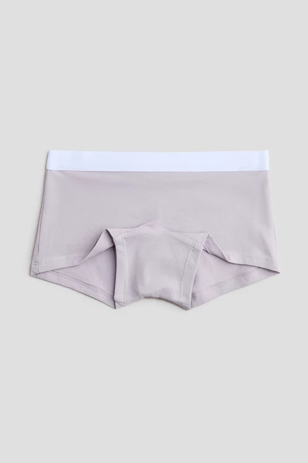 5 упаковок хлопчатобумажных боксерских трусов light purple/cream/black