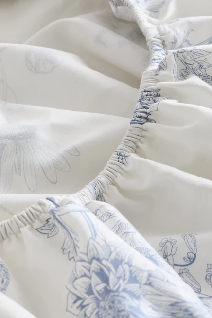 white/blue floral