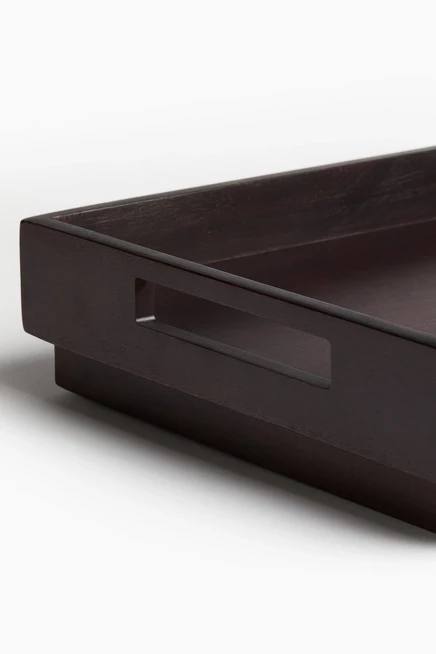 Деревянный поднос для кровати brown