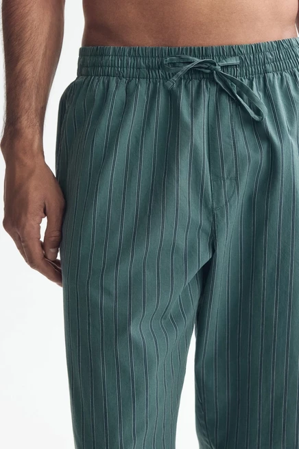 Мужские пижамные брюки H&M, бирюзовые/полоска