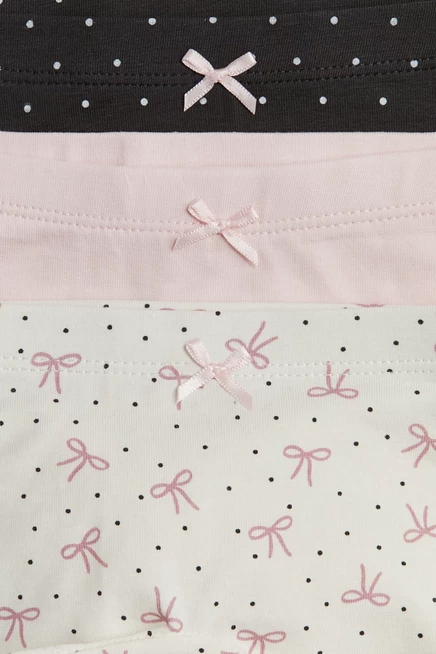Боксерские трусы в упаковке из 5 штук light pink/bows