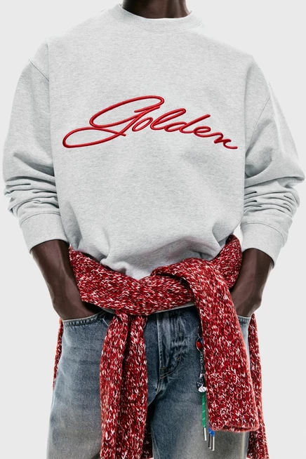 light grey marl/golden