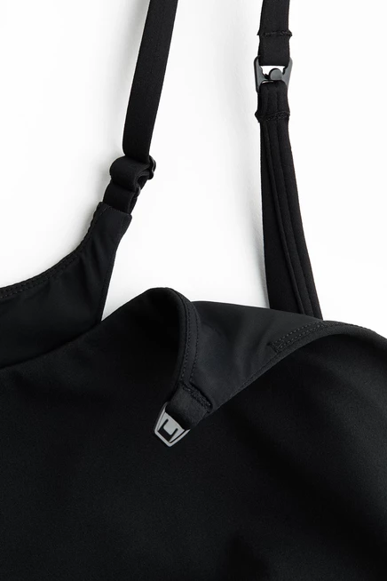 Женский спортивный бюстгальтер H&M MAMA Light, черный