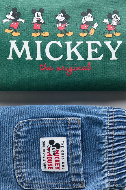 Детский комплект H&M Микки Маус, зеленый