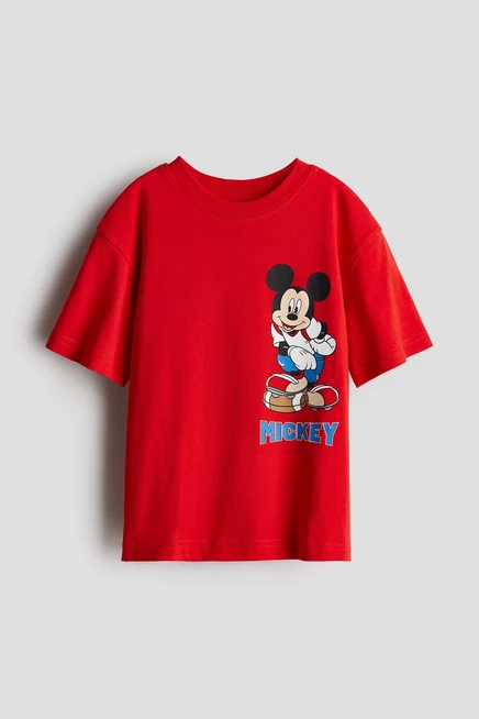 bright red/mickey mouse