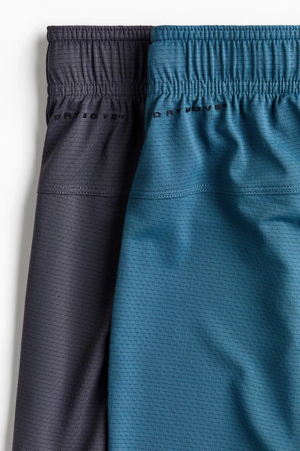 2-Pack Sports Shorts with DryMove™ dark turquoise/dark gray