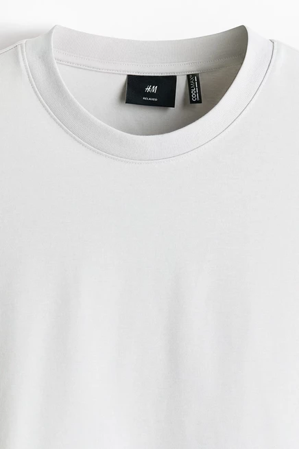 Мужская футболка H&M COOLMAX, светло-серый меланж