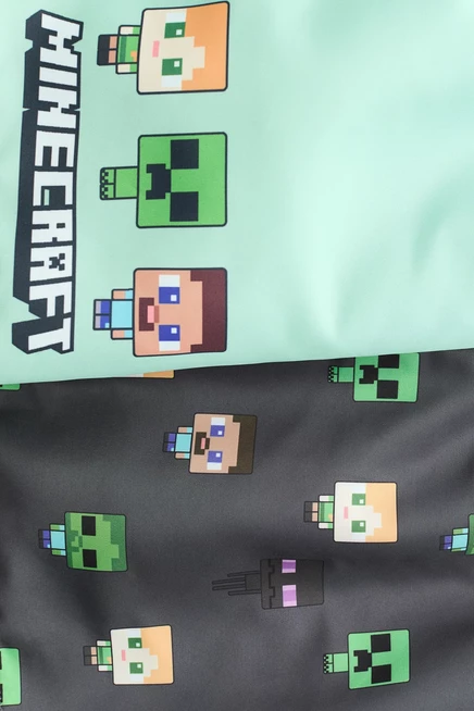 Детские шорты H&M, 2 пары, темно-серые, Minecraft